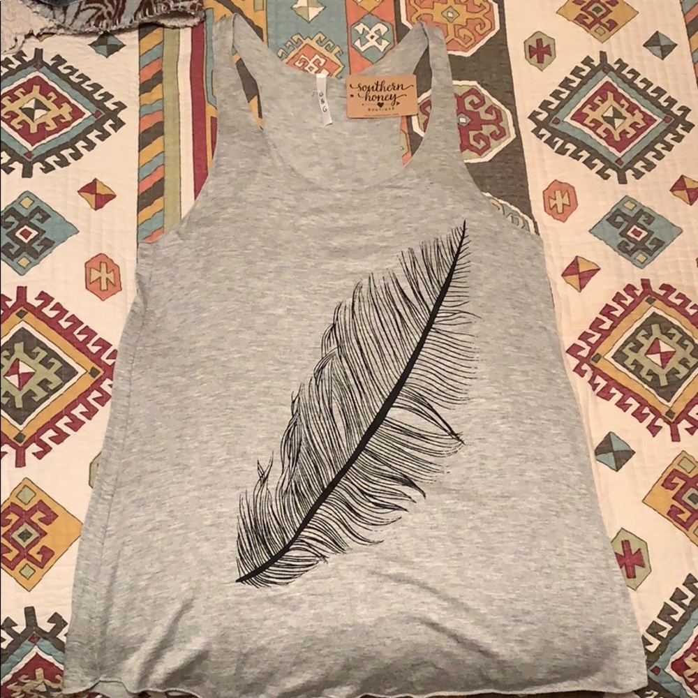 Feather Tank Top